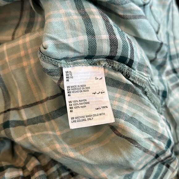 NWT Style and Co Women’s Flannel Top - Picture 6 of 6